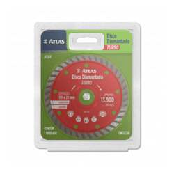 ATLAS DISCO DIAMANTADO TURBO 110X20MM - TINTAS PALMARES