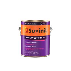 Tinta acrílica Premium 3,6L Suvinil Fosco Completo - TINTAS SÃO MIGUEL