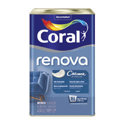 Tinta acrílica Renova Branco 16L - Coral - TINTAS SÃO MIGUEL