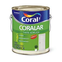 Tinta acrílica econômica fosco 3,6L Coralar - Tintas São Miguel agora é Bela Tintas
