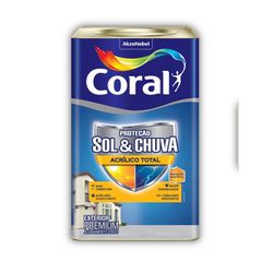 Tinta acrílica fosco 18L Coral Sol e Chuva Acrílic... - Tintas São Miguel agora é Bela Tintas