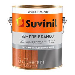 Tinta Esmalte Sintético Sempre Branco Acetinado 3,... - Tintavel