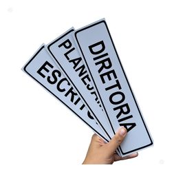 Kit Placas Identificação Escritório - Toldos Veneza | Especialista em Toldos e Coberturas