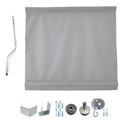 Kit Toldo Cortina Retrátil 1,70lx1,30a Cor Cinza - Toldos Veneza | Especialista em Toldos e Coberturas
