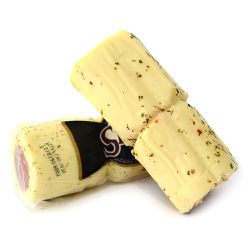 Queijo Provolone Branco Temperado Com Salame - QUEIJOS TOP DA SERRA