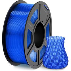 Filamento PLA+ 1.75mm 1kg - Azul Transparente - TOPINK3D