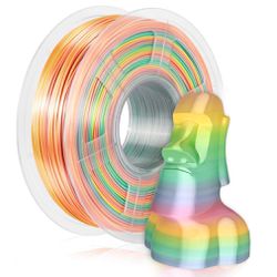Filamento PLA+ Silk 1.75mm 1kg - Rainbow 01 - TOPINK3D