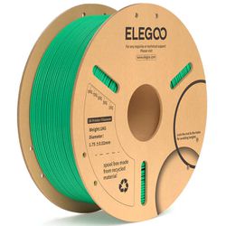 Filamento PLA+ ELEGOO 1.75mm 1kg Verde Mar - TOPINK3D