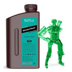  Resina UV Standard SUNLU 1kg Clear Green - TOPINK3D