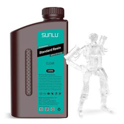  Resina UV Standard SUNLU 1kg Clear - TOPINK3D