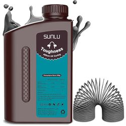  Resina UV Toughness SUNLU 1kg Cinza Escuro - TOPINK3D