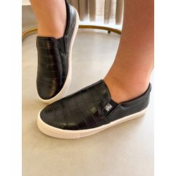 Tênis slip on Maisa Preto - 1740 - Toque da Bella