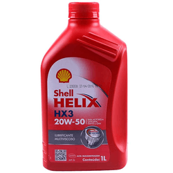 Óleo de Motor Shell HX3 20W 50 API SL Mineral 1Lt. - Total Latas - A loja online do seu automóvel