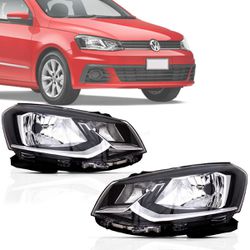Farol Gol e Voyage G7 Friso Cromado Foco Simples - Total Latas - A loja online do seu automóvel