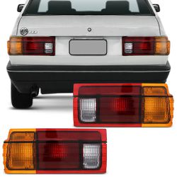Lanterna Traseira Voyage 1987 a 1990 Friso Preto - Total Latas - A loja online do seu automóvel