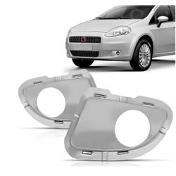 Grade Inferior Punto Até 2012 Cromado C/ Furo Milh... - Total Latas - A loja online do seu automóvel