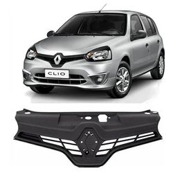 Grade Renault Clio 2013 em diante Preto - Total Latas - A loja online do seu automóvel