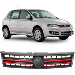 Grade Stilo 2008 em diante Cinza Com Friso Vermelh... - Total Latas - A loja online do seu automóvel