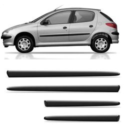 Friso lateral Peugeot 206 e 207 4 portas, jogo - Total Latas - A loja online do seu automóvel