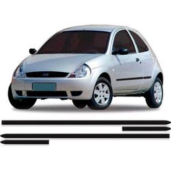 Friso Lateral Ford Ka 2000 á 2007 Preto Jogo - Total Latas - A loja online do seu automóvel
