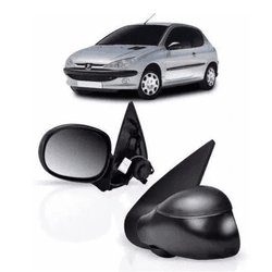 Retrovisor Peugeot 206 e 207 2000 a 2014 Elétrico - Total Latas - A loja online do seu automóvel