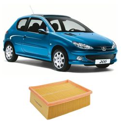 Filtro De Ar Peugeot 206 1.4 e 1.6 8v e 16v 2000 e... - Total Latas - A loja online do seu automóvel