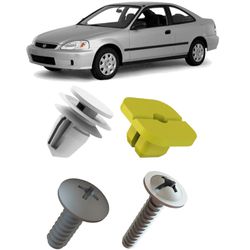 Kit de Fixação do Revestimento da Porta Honda CIvi... - Total Latas - A loja online do seu automóvel