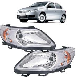 Farol Gol, Voyage e Saveiro G5 Cromado Foco Simple... - Total Latas - A loja online do seu automóvel