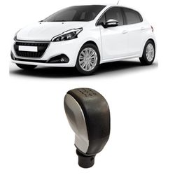 Manopla De Câmbio Peugeot 208 Preto Com Acabamento... - Total Latas - A loja online do seu automóvel