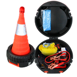 KIT FERRAMENTA EMERGENCIA C/MALETA CONE RETRATIL 1... - Total Latas - A loja online do seu automóvel