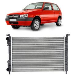 Radiador Uno e Fiorino 2004 Em Diante Motor 1.0 e ... - Total Latas - A loja online do seu automóvel
