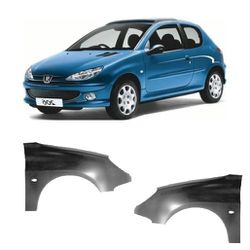 Paralama Peugeot 206 - Total Latas - A loja online do seu automóvel