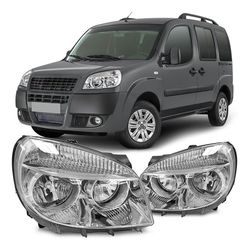 Farol Doblo 2010 Em Diante Cromado - Total Latas - A loja online do seu automóvel