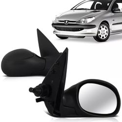 Retrovisor Peugeot 206 e 207 2000 a 2014 Controle ... - Total Latas - A loja online do seu automóvel