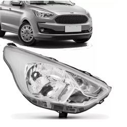 Farol Ford Ka 2018 Em Diante Cromado - Total Latas - A loja online do seu automóvel