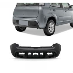 Parachoque Traseiro Uno 2015 Em Diante Preto Liso - Total Latas - A loja online do seu automóvel