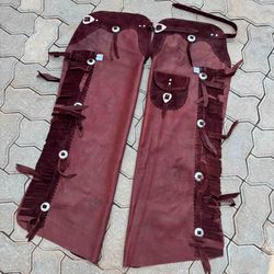 Calça de Couro T&C - Meio Curtume - Adulto - Traias e Catiras | Todo tipo de traias e artigos em couro