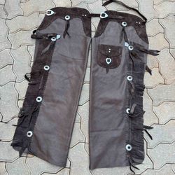 Calça de Couro T&C - Café - Adulto - Traias e Catiras | Todo tipo de traias e artigos em couro