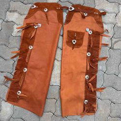 Calça de Couro T&C - Castor - Adulto - Traias e Catiras | Todo tipo de traias e artigos em couro