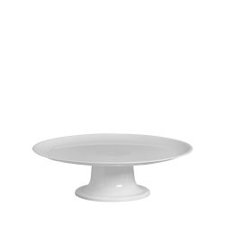 Prato Branco Com Pedestal 32 x 9 Cm - 3T00142 - Três Triângulos