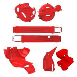 Kit 3 Protetor Plástico Motor Quadro Balança Crf 2... - Trilha Race