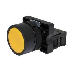 BOTÃO FACEADO METALTEX [NO] - AMARELO - COD. 1206 - TRIMAQ MAQUINAS E PEÇAS INDUSTRIAIS
