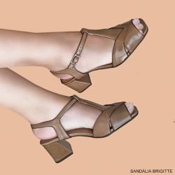 SANDÁLIA BRIGITTE TAUPE - TRINTEE