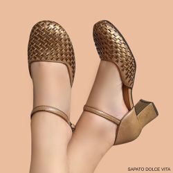 SAPATO DOLCE VITA TAUPE/BRONZE