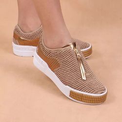 TÊNIS KNIT NUDE OURO (FORMA GRANDE / COMPRAR UM NÚ... - TRINTEE