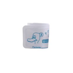 Braçadeira MD Soft Neonatal 2 Tubos Fechamento Velcro 2 Turquesa - Triomed