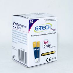 Tiras para Teste de Glicemia Free G-tech 50 Unidades - Triomed