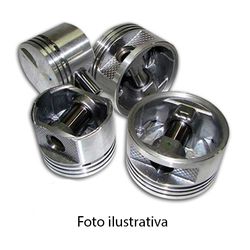 Jogo de pistão sem anel 1,00 Gol, Parati e Fox 1.0 8v 2001/2005 - 2940940 1,00 - 32548 - AUTOPEÇAS TUNICAR