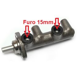 Cilindro mestre freio Ipanema e Kadett 1989 a 1998, Monza 1988 a 1996. Diametro 22,22mm - C2057 - 43908 - AUTOPEÇAS TUNICAR
