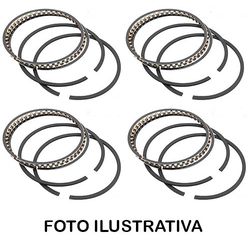 Jogo de aneis 0,50 Belina, Corcel, Pampa, Del Rey, Escort, Verona, Gol, Parati, Saveiro e Voyage AE 1.6 1987 a 1990 - P... - AUTOPEÇAS TUNICAR
